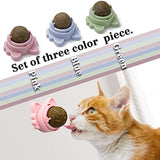 Catnip Balls That Stick On Wall Catnip Balls For Cat Catnip Toys For Cats Healthy Kitty Teeth Cleaning Dental Chew Toys Cat Wall Treats 4