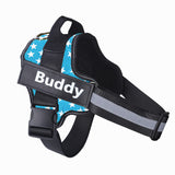 Personalized Dog Harness NO PULL Reflective Breathable Adjustable Pet Harness Vest For Small Large Dog Custom Patch Pet Supplies 4