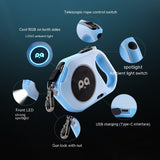 New LED Light Dog Leash Automatic Retractable Leash Outdoor Cool 3