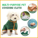 Dog Bathrobe Pet Drying Coat Microfiber Absorbent Beach Towel For Large Medium Small Dogs Cats Fast Dry 1